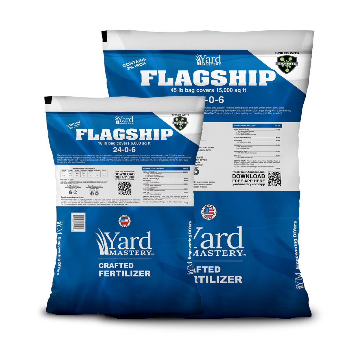 24-0-6 Flagship Fertilizer 3% Iron - Bio-Nite - Granular Lawn Fertilizer